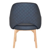 Bright Side Furniture 93cm Lex Upholstered Dining Chairs with Ash Wood Legs