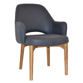 Bright Side Furniture 93cm Lex Upholstered Dining Chairs with Ash Wood Legs