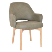Bright Side Furniture 93cm Lex Upholstered Dining Chairs with Ash Wood Legs
