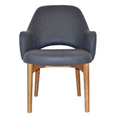 Bright Side Furniture 93cm Lex Upholstered Dining Chairs with Ash Wood Legs