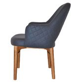 Bright Side Furniture 93cm Lex Upholstered Dining Chairs with Ash Wood Legs
