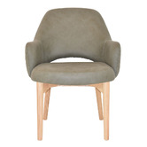 Bright Side Furniture 93cm Lex Upholstered Dining Chairs with Ash Wood Legs