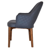 Bright Side Furniture 93cm Lex Upholstered Dining Chairs with Ash Wood Legs