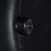 Bright Side Furniture Corbelt Faux Leather Ottoman