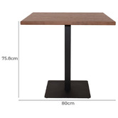 Bright Side Furniture Winfrey Rubberwood Dining Table