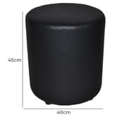Bright Side Furniture Corbelt Faux Leather Ottoman