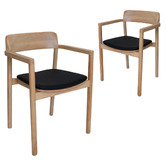 Bright Side Furniture Trinity I Ash Wood Dining Chairs