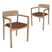 Bright Side Furniture Trinity I Ash Wood Dining Chairs
