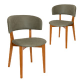 Bright Side Furniture Sage Koch Upholstered Dining Chairs