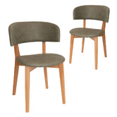 Bright Side Furniture Sage Koch Upholstered Dining Chairs