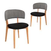 Bright Side Furniture Damon Upholstered Dining Chairs