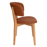 Bright Side Furniture Damon Faux Leather Dining Chairs