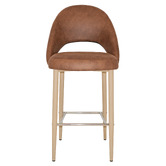 Bright Side Furniture Callie Faux Leather Bar Stools
