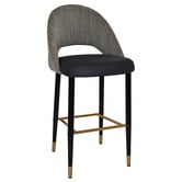 Bright Side Furniture Black 75cm Nala Bar Stools