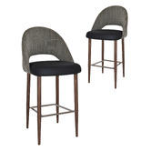 Bright Side Furniture Callie Upholstered Bar Stools