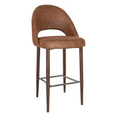 Bright Side Furniture Callie Faux Leather Bar Stools