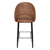 Bright Side Furniture Callie Faux Leather Bar Stools