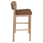 Bright Side Furniture 77cm Trinity Upholstered Bar Stools