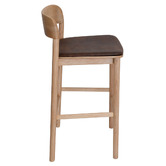 Bright Side Furniture 77cm Trinity Faux Leather Bar Stools