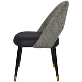 Bright Side Furniture Black Aeson II Upholstered Dining Chairs