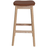 Bright Side Furniture 75cm Circe Upholstered Bar Stool