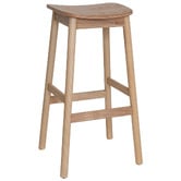 Bright Side Furniture 75cm Circe Ash Wood Bar Stools