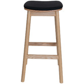 Bright Side Furniture 75cm Circe Upholstered Bar Stool