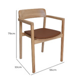 Bright Side Furniture Trinity I Ash Wood Dining Chairs