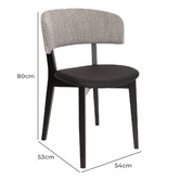 Bright Side Furniture Damon Upholstered Dining Chairs