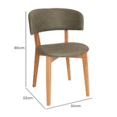 Bright Side Furniture Sage Koch Upholstered Dining Chairs