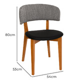 Bright Side Furniture Koch Upholstered Dining Chairs