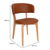 Bright Side Furniture Damon Faux Leather Dining Chairs