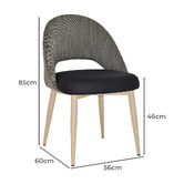 Bright Side Furniture Aeson I Upholstered Dining Chairs
