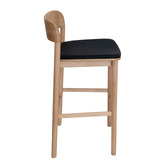 Bright Side Furniture Black 76cm Trinity Bar Stools