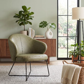 Bright Side Furniture Scranton Upolstered Cross Sled Dining Chairs