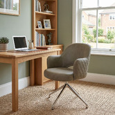 Bright Side Furniture Lex Upholstered Trestle Armchairs
