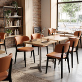 Bright Side Furniture Damon Faux Leather Dining Chairs