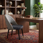 Bright Side Furniture Black Aeson II Upholstered Dining Chairs