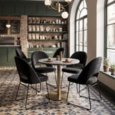 Bright Side Furniture Luxor Upholstered Visitor Chairs