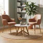 Bright Side Furniture 93cm Lex Upholstered Dining Chairs