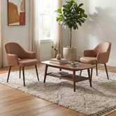 Bright Side Furniture 93cm Lex Upholstered Dining Chairs