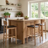 Bright Side Furniture Black 76cm Trinity Bar Stools
