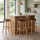 Bright Side Furniture 75cm Circe Upholstered Bar Stool