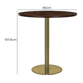 Bright Side Furniture Tarian Rubberwood Bar Table