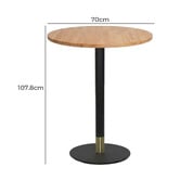Bright Side Furniture Hanni Rubberwood Bar Table