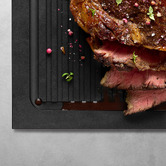 Woll Black Cut &amp; Serve Chopping Board
