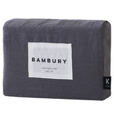 Bambury Charcoal Linen Sheet Set