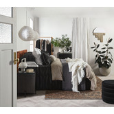 Bambury Charcoal Prosser Quilted French Linen Coverlet