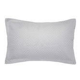 Bambury Silver Herringbone Embossed Coverlet Set