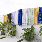 Bambury Santorini Cotton Beach Towel